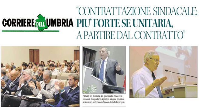 FORUM FISAC, L’INTERVENTO DI SILEONI SULLA STAMPA