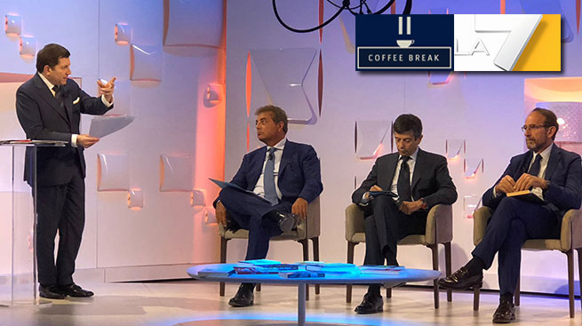SILEONI A LA 7 OSPITE DI COFFEE BREAK