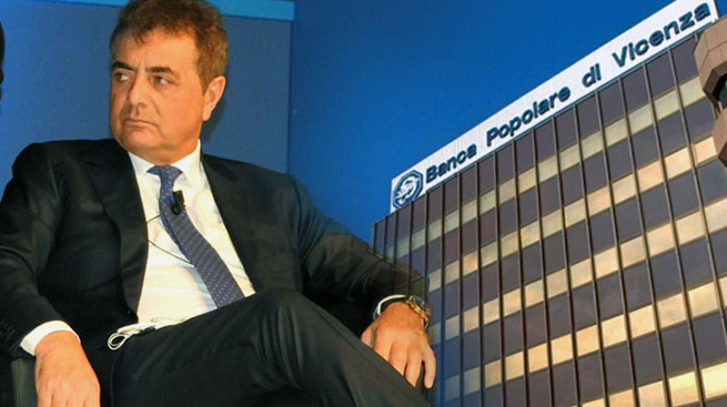 POPOLARE VICENZA, SILEONI: ?VOTO CONTRO SPA METTE A RISCHIO BANCA?