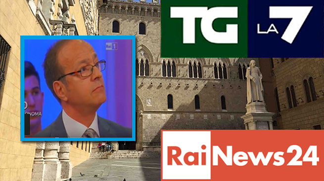 MPS, LA FABI AL TG DI LA7 E RAI NEWS 24