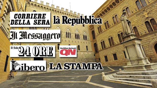 GLI ACCORDI IN MPS, LA FABI SU TUTTI I QUOTIDIANI