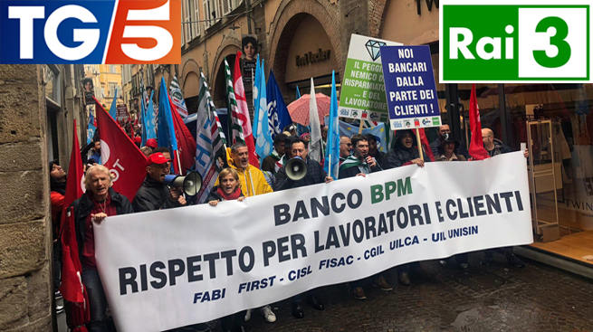 DIAMANTI, A LUCCA LA PROTESTA DEI DIPENDENTI BANCOBPM. IL TG3: IN PIAZZA PIU’ DI 1.000 LAVORATORI