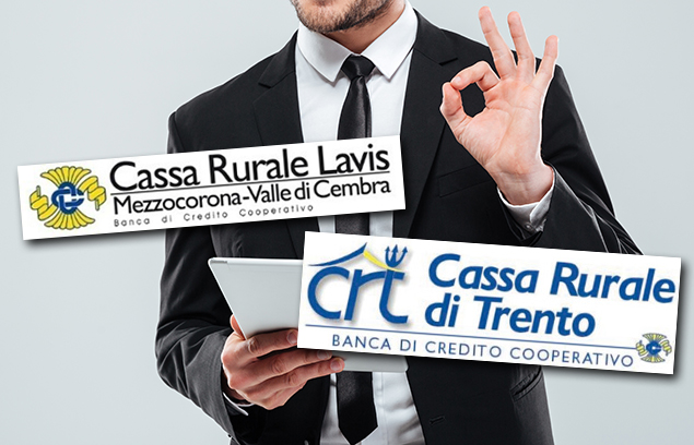 FUSIONE TRA CASSE RURALI DI TRENTO E LAVIS, ACCORDO PER 50 ESUBERI E RICAMBIO GENERAZIONALE