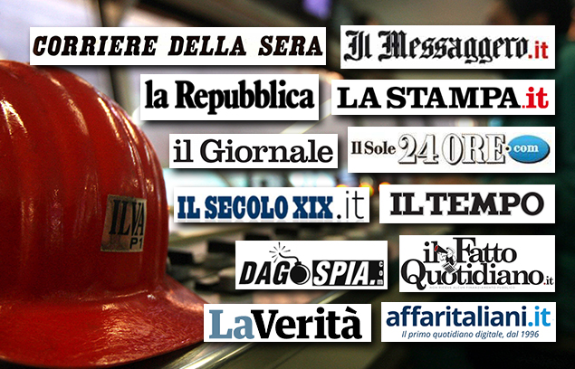 EX ILVA, L’INIZIATIVA FABI È SUI TG, QUOTIDIANI E WEB