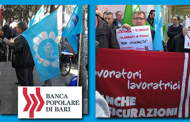«A BARI I DIPENDENTI NON DEVONO PAGARE PER COLPA DEI BANCHIERI»