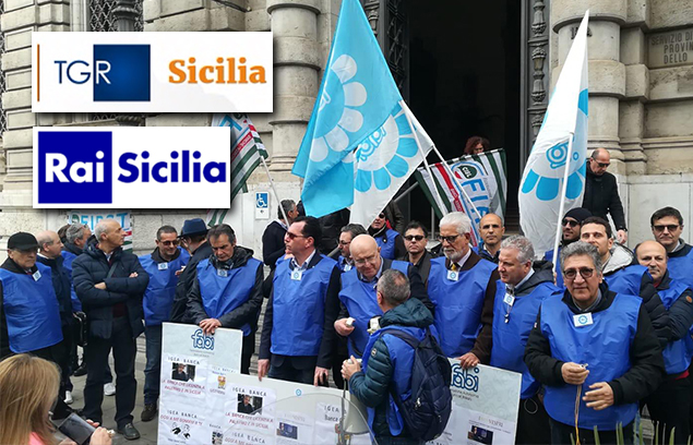 BANCA IGEA, A PALERMO SIT IN DAVANTI LA SEDE DI BANKITALIA