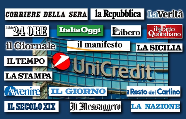 L’ATTACCO DI SILEONI A UNICREDIT È SU TUTTI I QUOTIDIANI NAZIONALI E LOCALI
