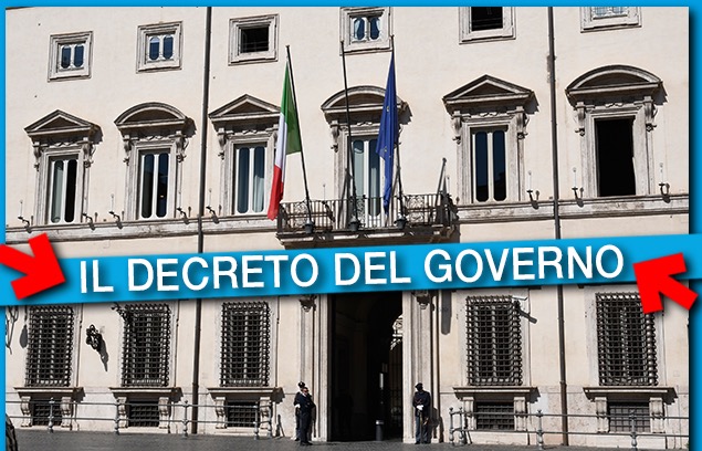 CORONAVIRUS, ECCO IL DECRETO DEL GOVERNO