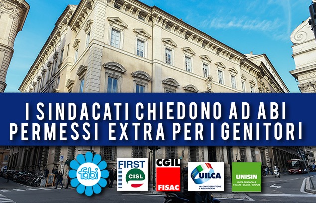 CORONAVIRUS, SINDACATI CHIEDONO AD ABI PERMESSI EXTRA PER I GENITORI