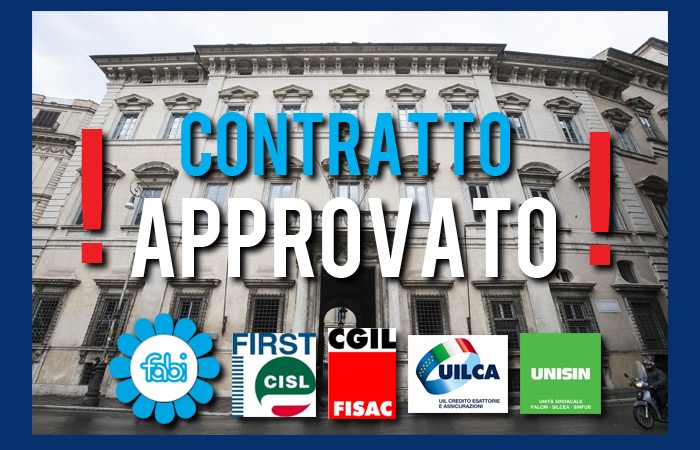 «CONTRATTO NAZIONALE APPROVATO DEFINITIVAMENTE»