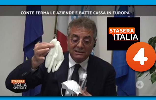 MASCHERINE, GUANTI E DISINFETTANTI: SILEONI MOSTRA IN DIRETTA IL KIT (CHE MANCA) AI BANCARI