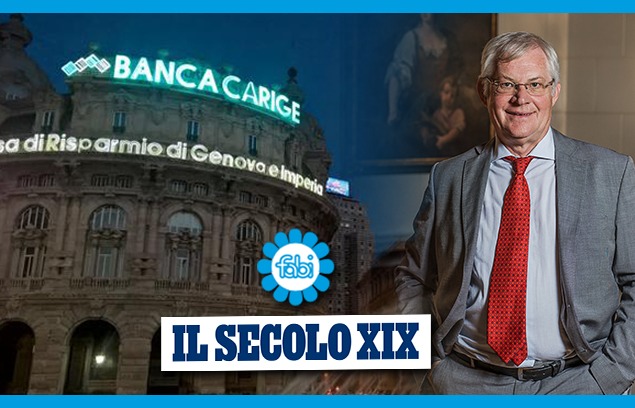 SCARIN AL SECOLO XIX: “POSITIVA LA CONFERMA DEL PIANO DI WEALTH MANAGEMENT IN CARIGE”