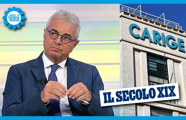 SILEONI AL SECOLO XIX: «CARIGE VA CEDUTA IN BLOCCO»