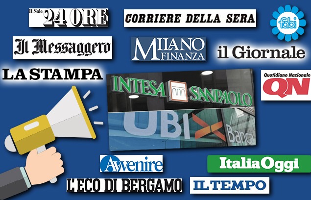 ACCORDO INTESA-UBI, LA FABI SUI PRINCIPALI QUOTIDIANI NAZIONALI