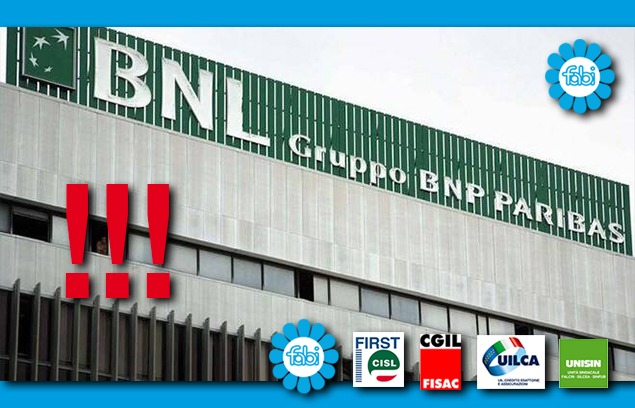 OGGI ASSEMBLEA LAVORATORI BNL, PROSEGUE MOBILITAZIONE