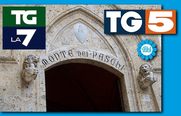 MPS, LA FABI SUL TG5 E SUL TG DI LA7