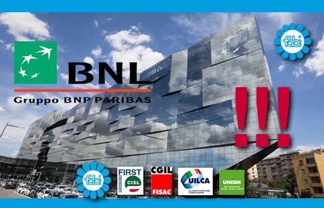 «PRONTI ALLA MOBILITAZIONE CONTRO LE ESTERNALIZZAZIONI DI BNL»