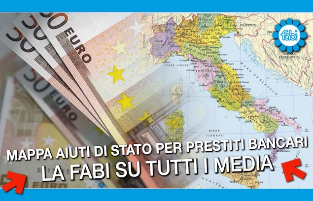 LA MAPPA SUGLI AIUTI DI STATO PER I PRESTITI BANCARI È SU TUTTI I MEDIA