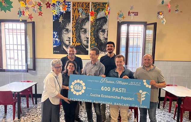 LA FABI DI PADOVA DONA 600 PASTI ALLE CUCINE POPOLARI
