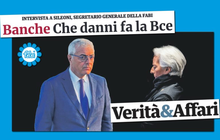 «TROPPE REGOLE BCE FRENANO I PRESTITI. IL NUOVO CONTRATTO DEI BANCARI DEVE GESTIRE IL CAMBIAMENTO»