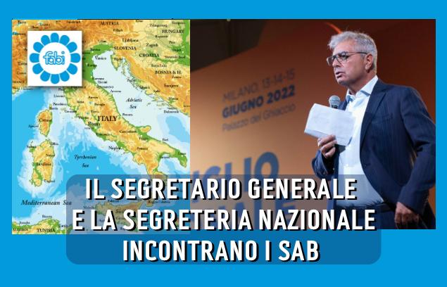 IL SEGRETARIO GENERALE E LA SEGRETERIA NAZIONALE INCONTRANO I SAB E I COORDINAMENTI