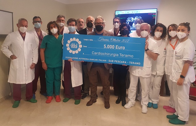 FABI PESCARA-TERAMO DONA 5MILA EURO ALL’OSPEDALE MAZZINI