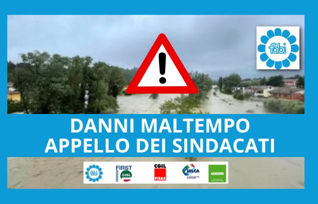 SINDACATI AD ABI: SMART WORKING E PERMESSI RETRIBUITI PER I BANCARI DELLE ZONE ALLUVIONATE