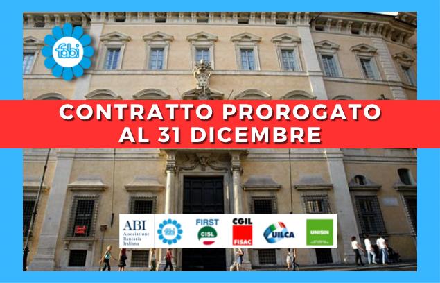 CONTRATTO “PROROGATO” AL 31 DICEMBRE