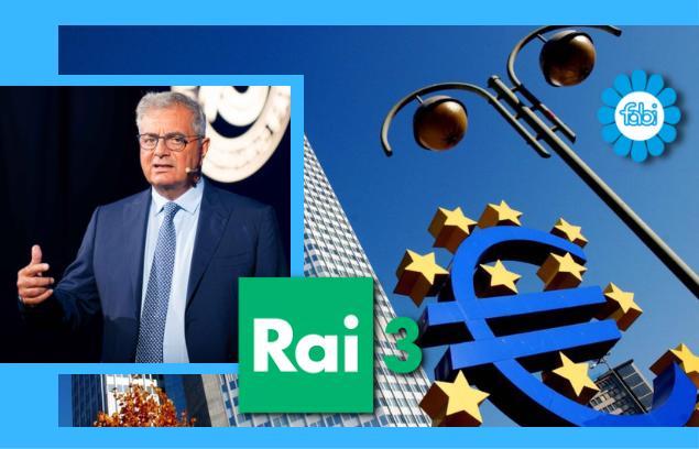 SILEONI IN DIRETTA SU RAITRE: “LE BANCHE SIANO SOLIDE, MA NON INGORDE CON CLIENTI E DIPENDENTI”