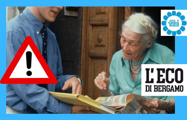 TRUFFE AGLI ANZIANI, LA FABI DI BERGAMO IN CAMPO