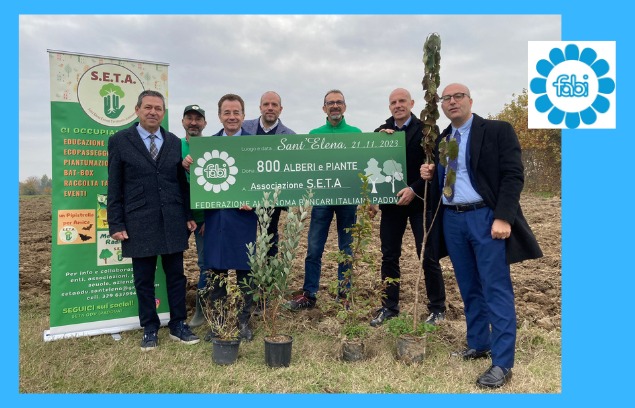 GIORNATA NAZIONALE DEGLI ALBERI, FABI PADOVA REGALA UN BOSCO