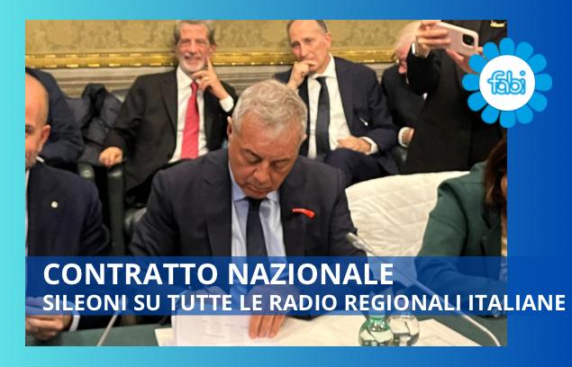 CONTRATTO NAZIONALE, SILEONI AL GR DI 143 RADIO LOCALI (CIRCUITO AREA)