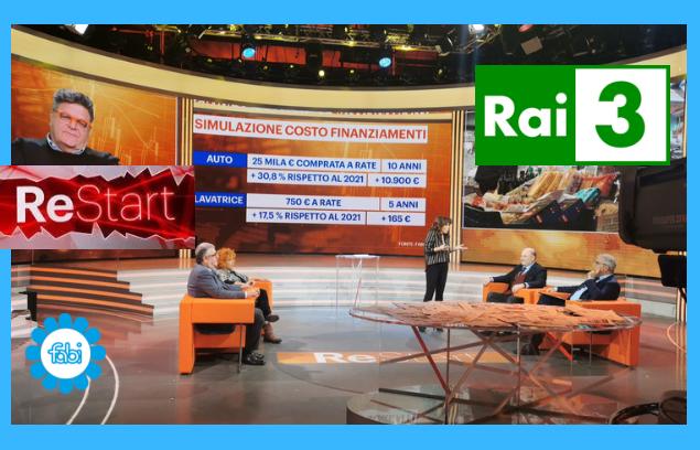 INFLAZIONE E CREDITO AL CONSUMO, SILEONI IN DIRETTA SU RAITRE