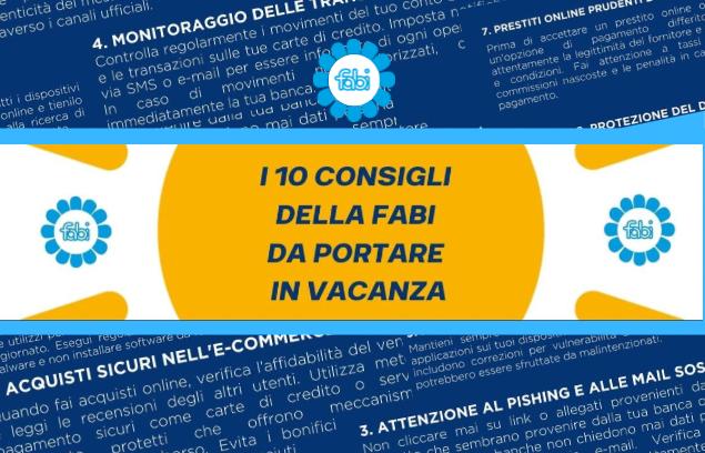 UNA GUIDA IN 10 CONSIGLI PER L’ESTATE SU HOME BANKING, E-COMMERCE E PAGAMENTI DIGITALI