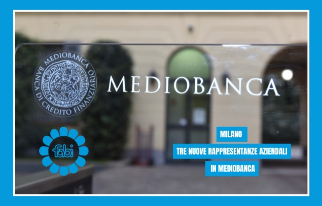 MILANO, TRE NUOVE RAPPRESENTANZE AZIENDALI IN MEDIOBANCA