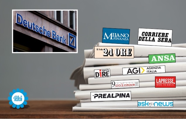 PREMIO PER I LAVORATORI DI DEUTSCHE BANK, LA NOTIZIA SULLA STAMPA