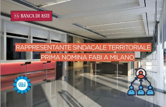 RAPPRESENTANTE SINDACALE TERRITORIALE, PRIMA NOMINA FABI A MILANO