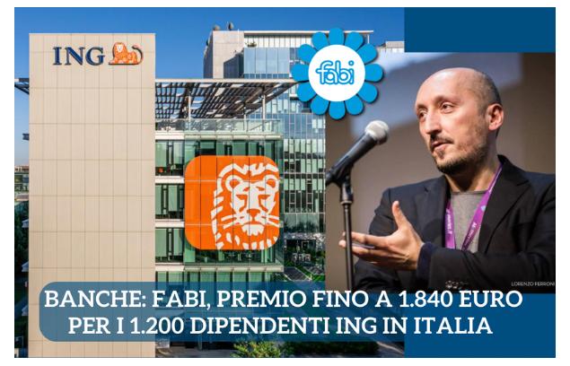 PREMIO FINO A 1.840 EURO PER I DIPENDENTI ING IN ITALIA