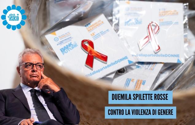 DUEMILA SPILLETTE ROSSE CONTRO LA VIOLENZA DI GENERE