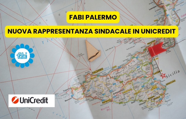 FABI PALERMO, NUOVA RAPPRESENTANZA SINDACALE IN UNICREDIT