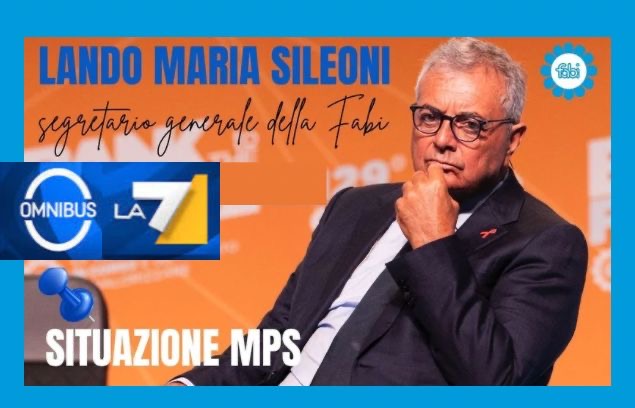 MPS E TASSA SULLE BANCHE, SILEONI IN DIRETTA SU LA7
