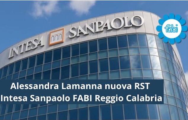 FABI REGGIO CALABRIA, ALESSANDRA LAMANNA NUOVA RST IN INTESA SANPAOLO