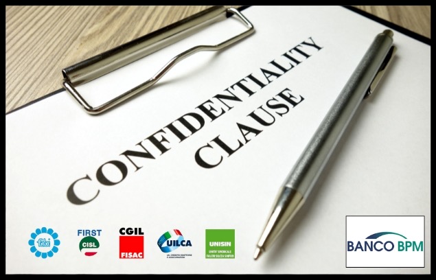 BANCOBPM – SINDACATI, INTESA SU TUTELA DEI DATI RISERVATI