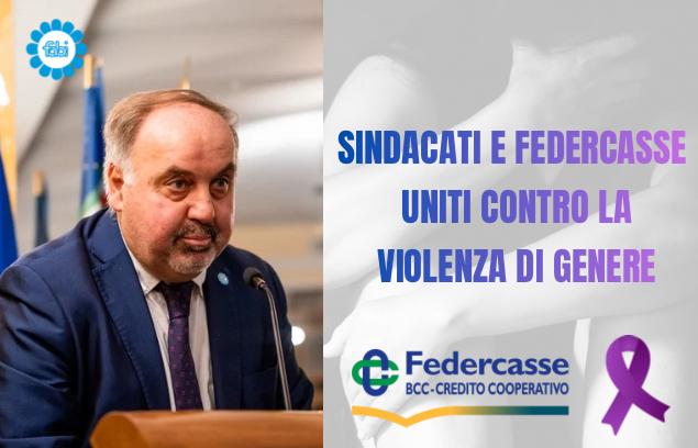 25 NOVEMBRE, SINDACATI E FEDERCASSE UNITI CONTRO LA VIOLENZA DI GENERE