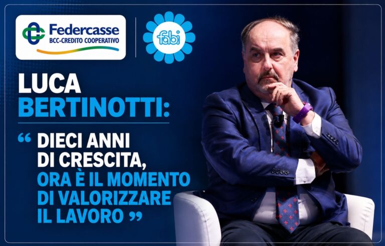 FEDERCASSE, BERTINOTTI:«DIECI ANNI DI CRESCITA, ORA È IL MOMENTO DI VALORIZZARE IL LAVORO»