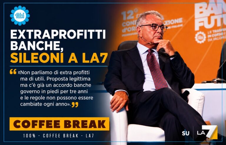 EXTRAPROFITTI BANCHE, SILEONI A LA7