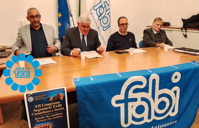 FABI CAMPOBASSO E ISERNIA A CONGRESSO: IL CREDITO RESTI VICINO AI TERRITORI E ALLE PERSONE